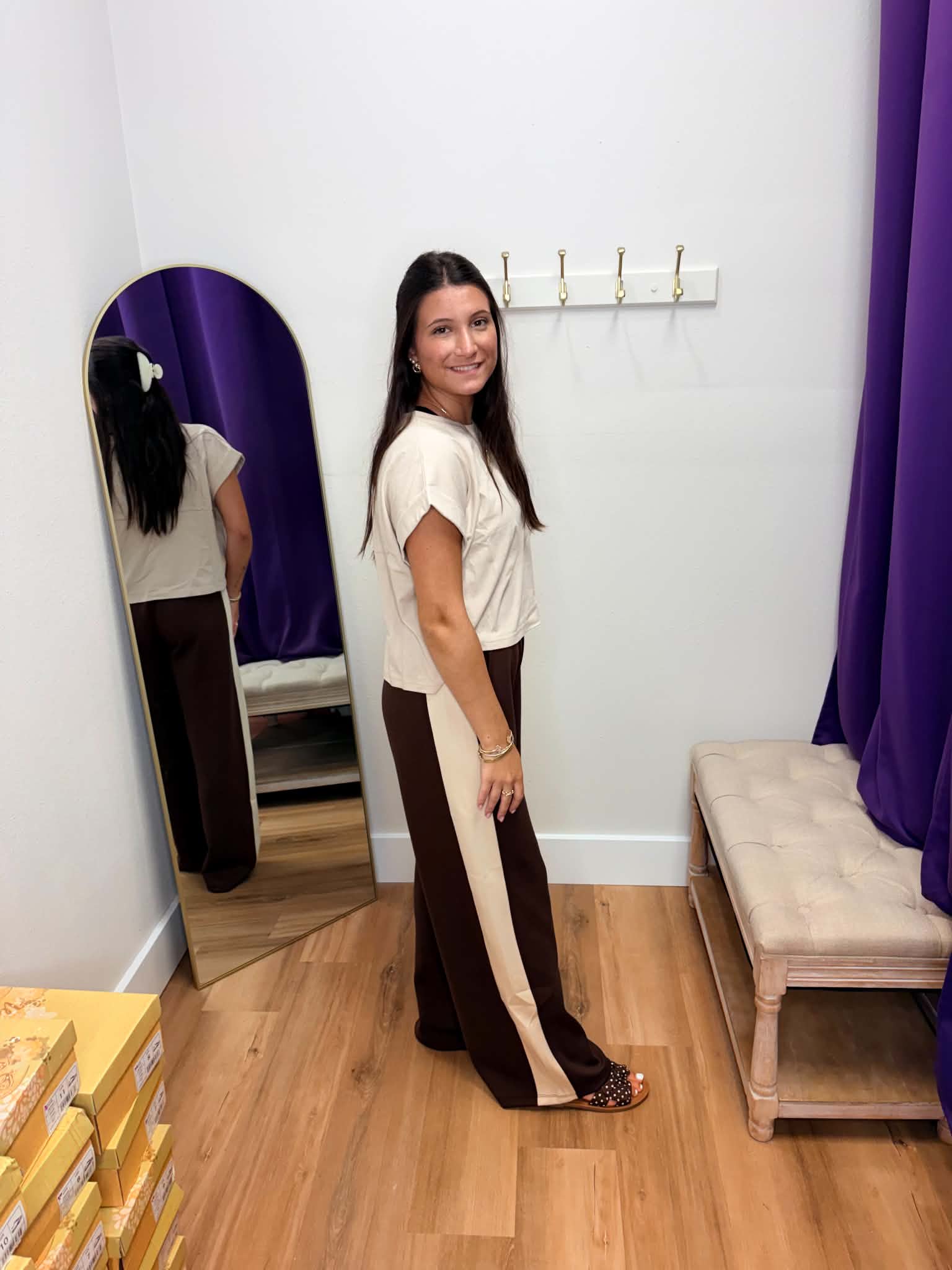 Ultra comfy Two Tone Wide Leg Pant