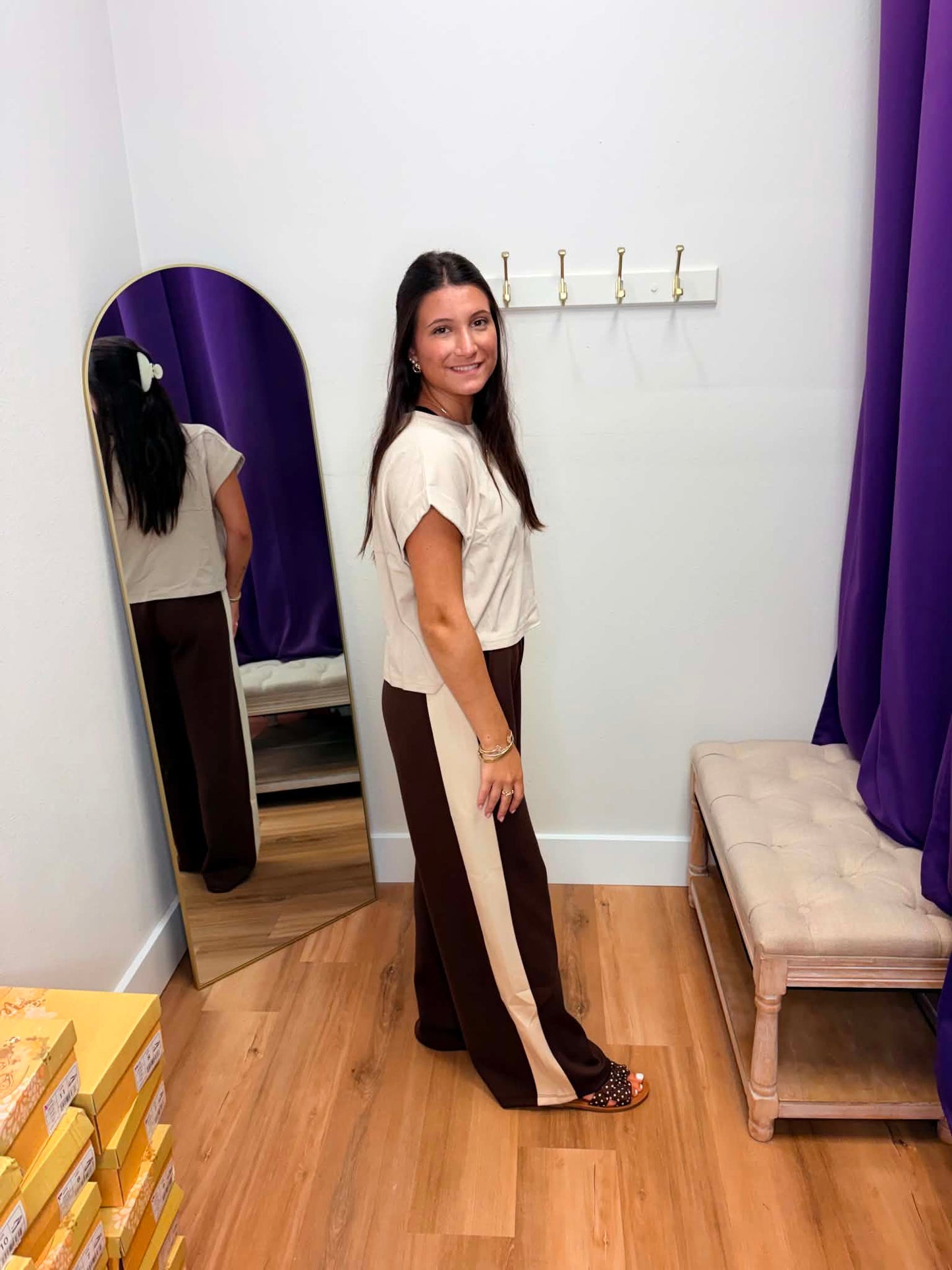 Ultra comfy Two Tone Wide Leg Pant