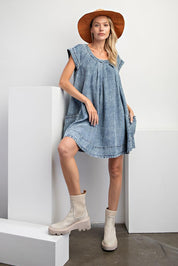 Go With The Flow Denim Dress FINAL SALE