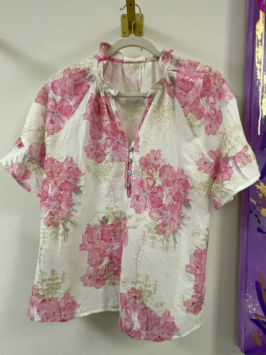 Spring Blossom Floral Top