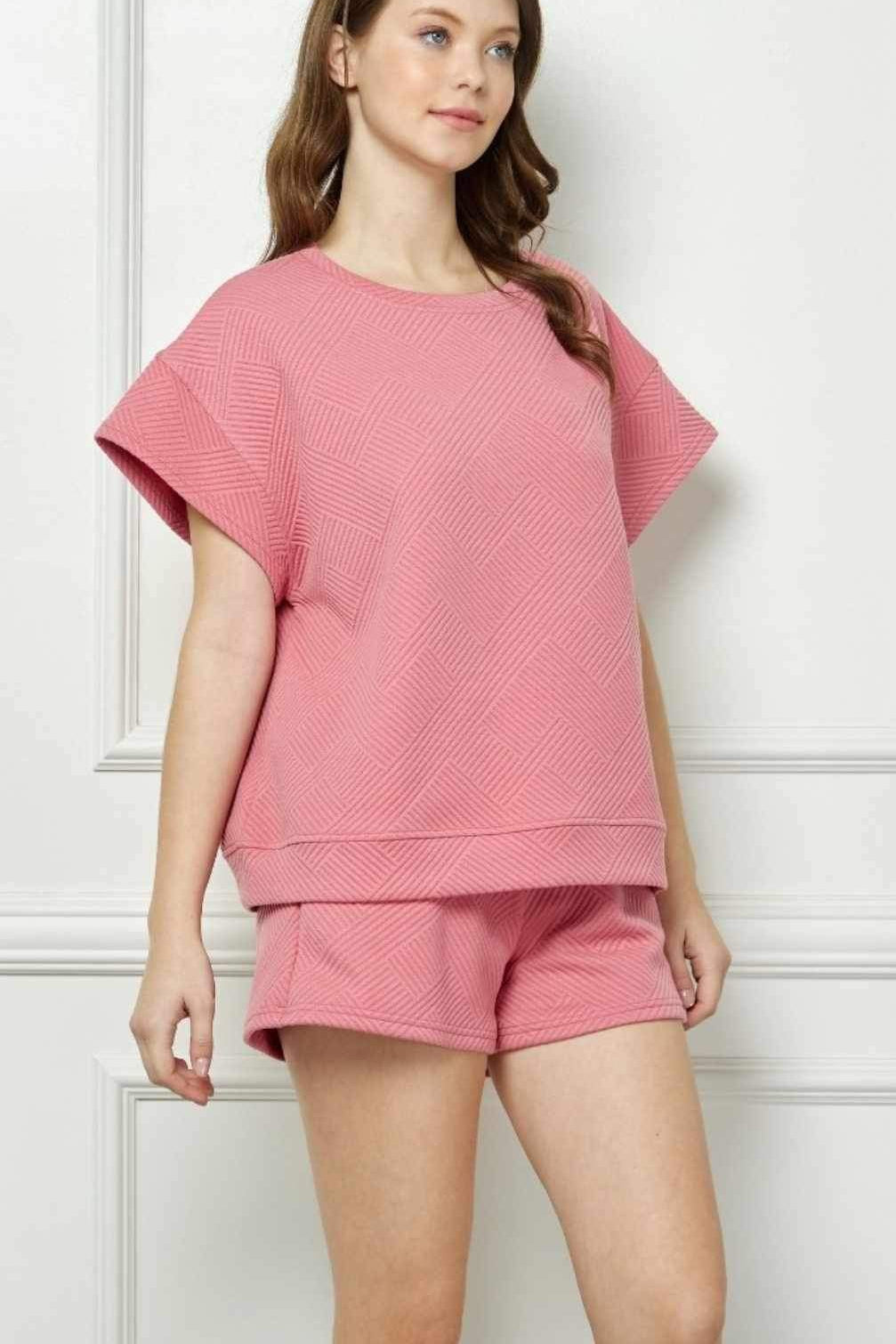 Patterned French Terry Top