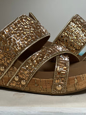 Corky's Sparkler Wedge - Gold