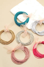 Stretchy Guitar String Bracelet Stack