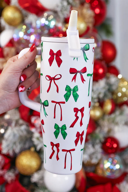 Midnight Bow Christmas Edition Sleek Tumbler