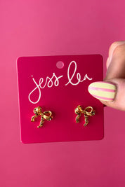 Golden Bow Studs