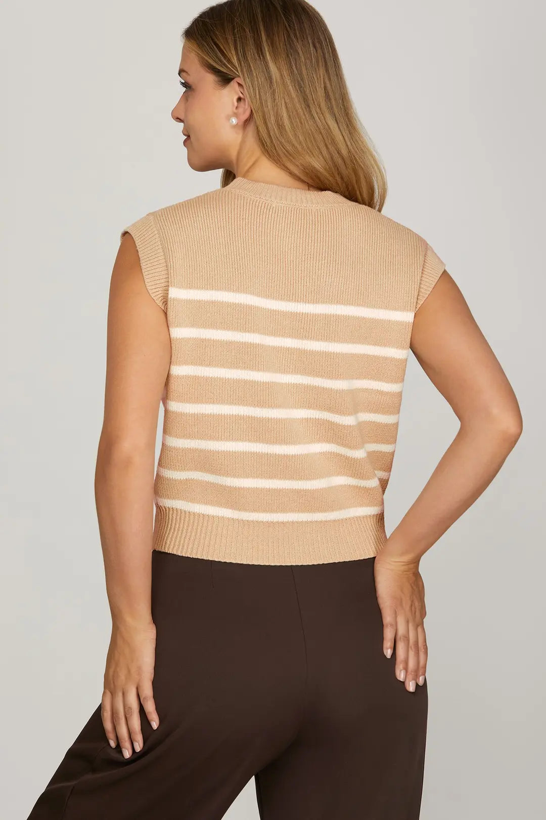 Bliss- Striped Sweater Top