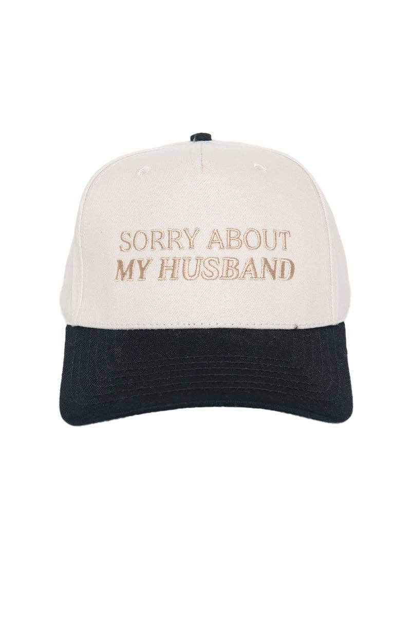 Sorry About My Husband Two-Toned Trucker Hats