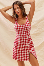 Tweed Embellished Holiday Dress