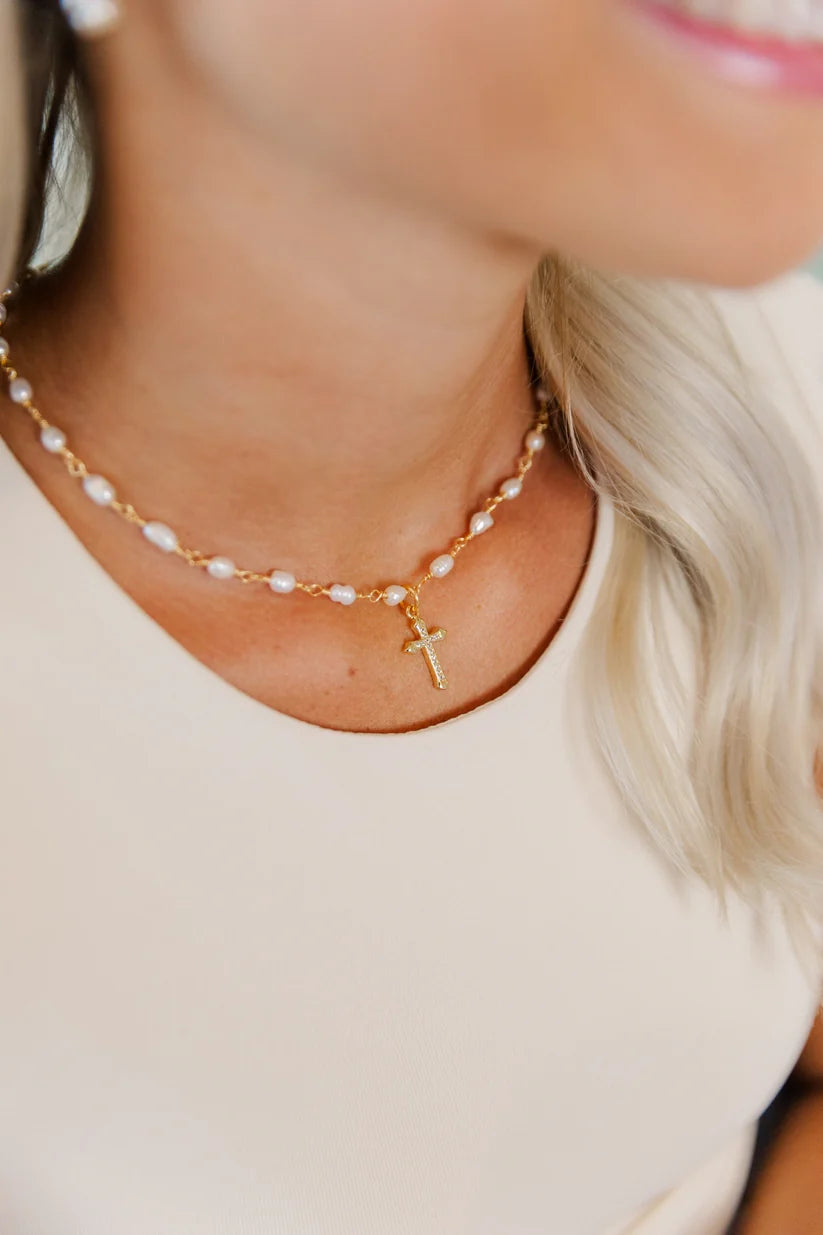 Taylor Shaye- Jacee Cross Necklace