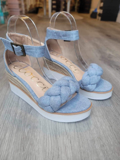 Paloma Wedge - DENIM