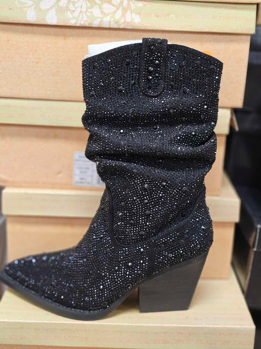 Kady Slouch Rhinestone Boot