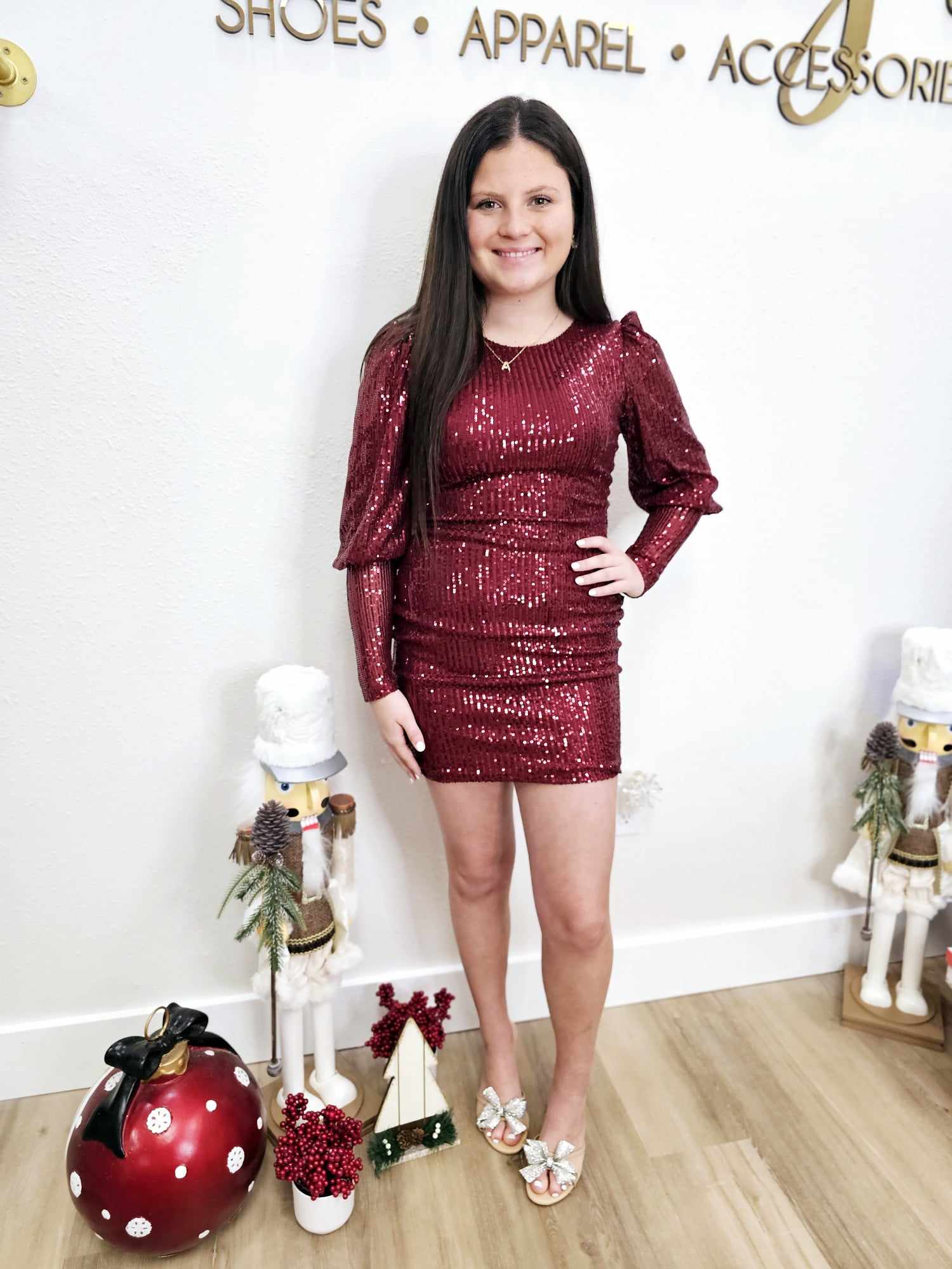 bright sequin dress Open-Back Long Bright Sequin Prom Dress