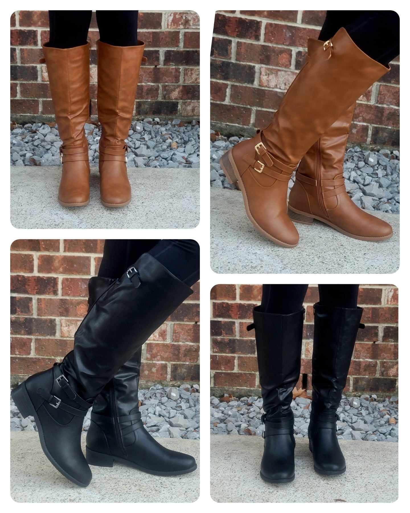 Vine- Knee High 2 Strap Boot