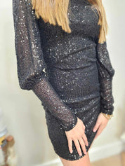Shine Bright- Sequin Dress