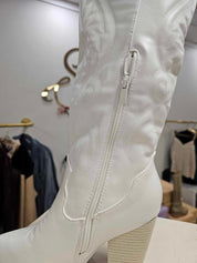Display- Sleek White Boot