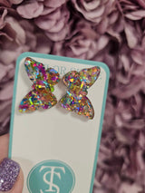 Taylor Shaye- ACRYLIC Butterfly Stud