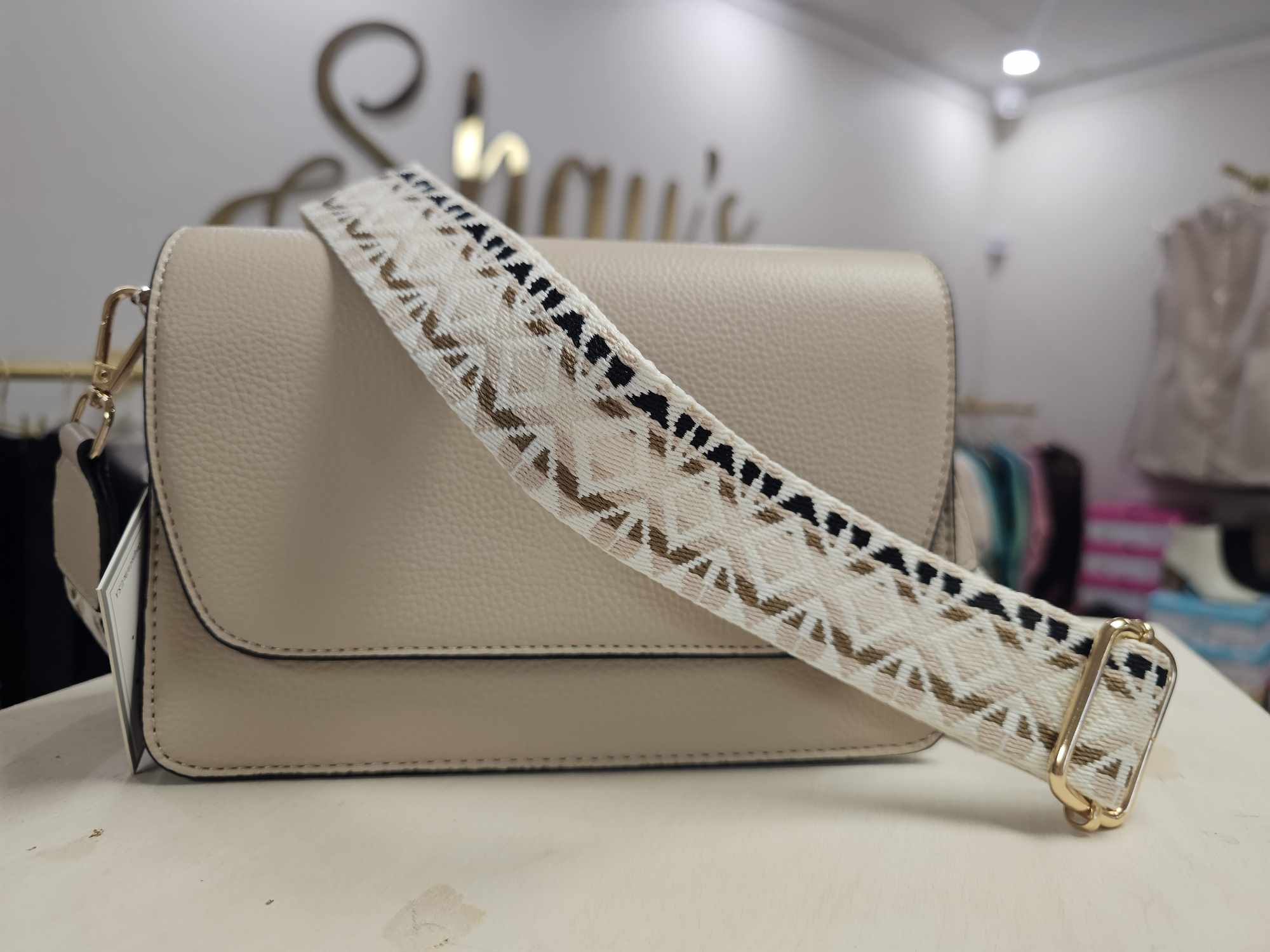 Noah- Flapover Crossbody with Guitar Strap