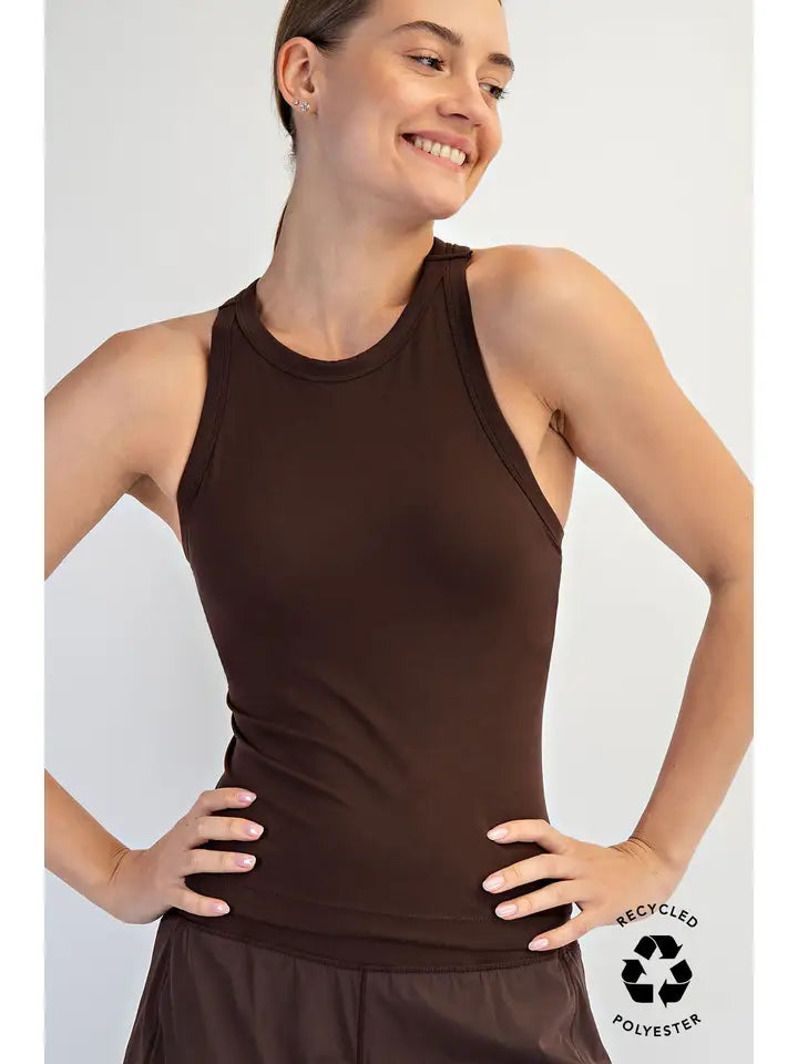Butter Sleeveless Racer Back Tank Top