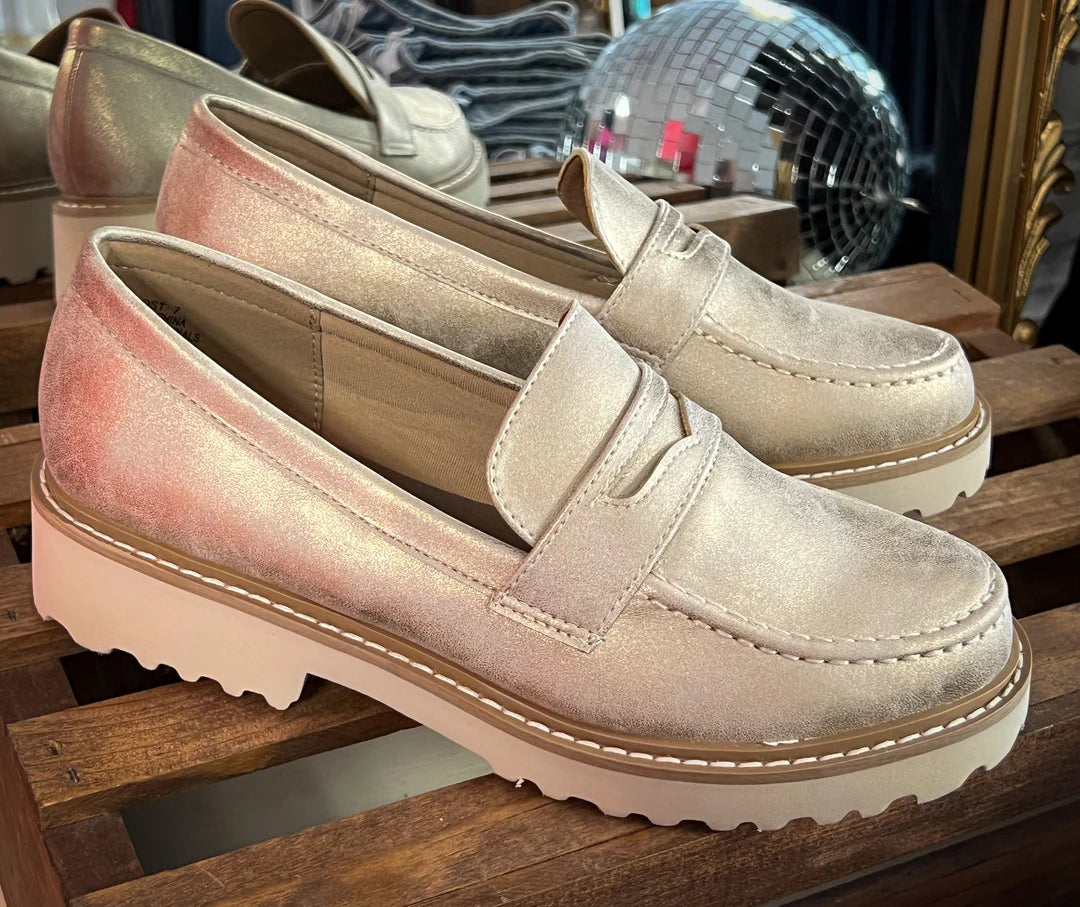 Corky's Boost Loafers - Gold Metallic