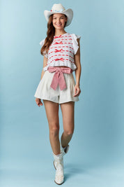 Bow Waistband Shorts