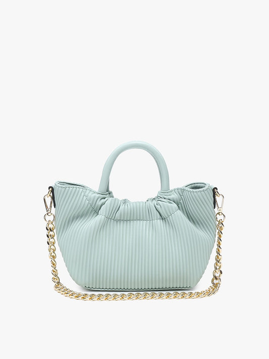 Valency Pleated Satchel - Fig