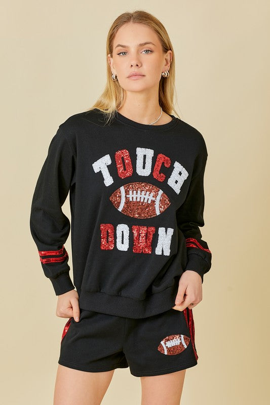 Sequin Touch Down Sweater