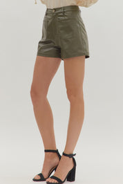 Lola- Olive Shorts