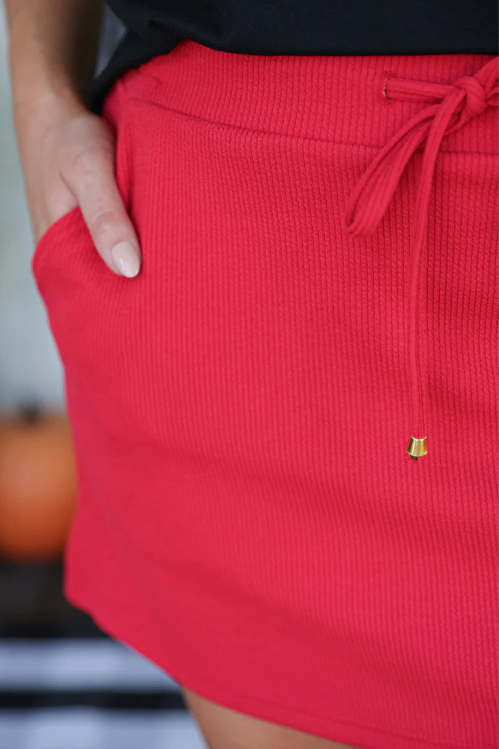 Well Loved Ribbed Skort