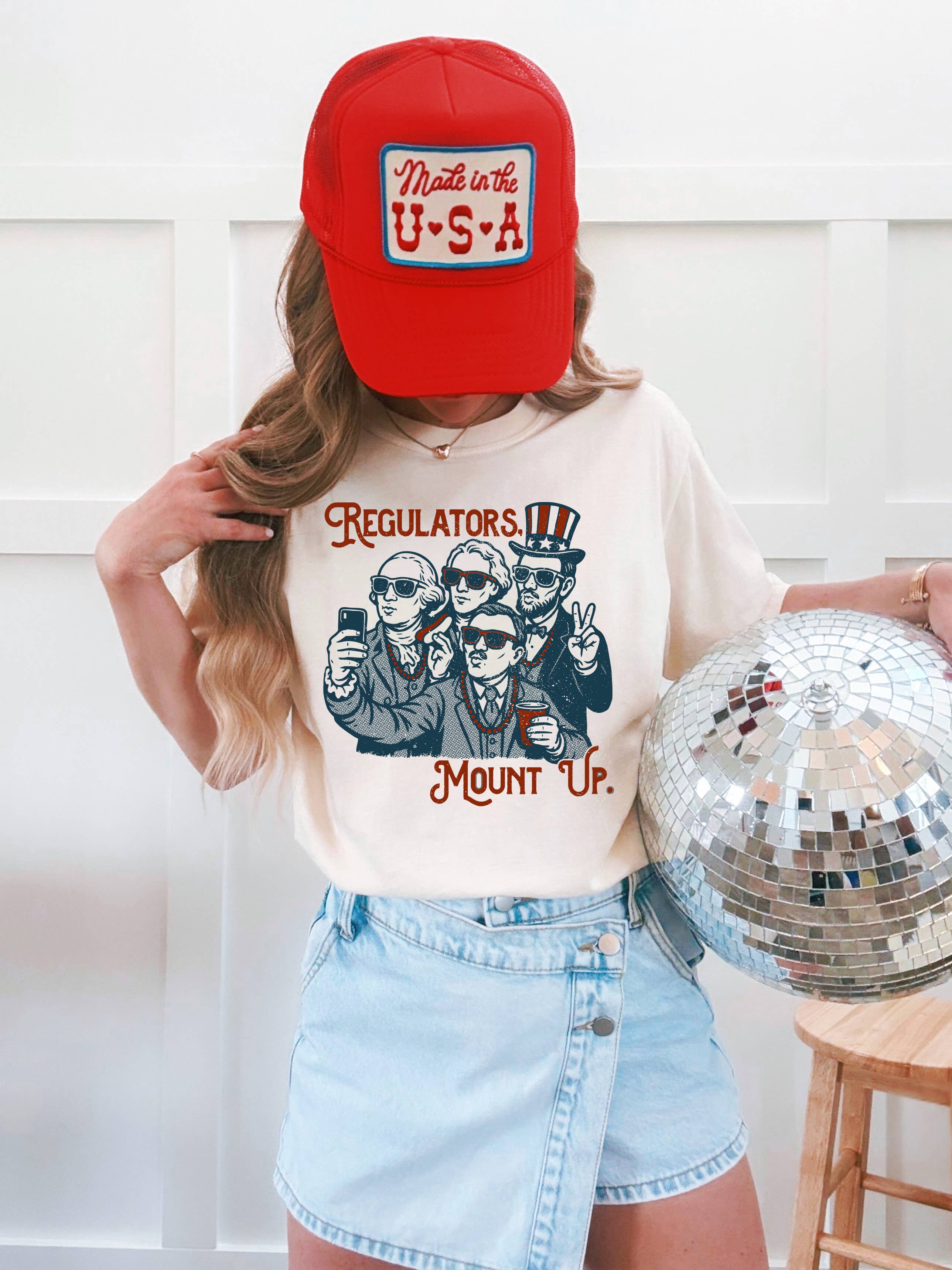 Regulators Mount Up 4th of July Graphic Tee Shirt, Funny Tee