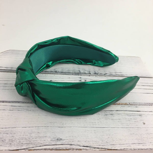 Metallic knot headband