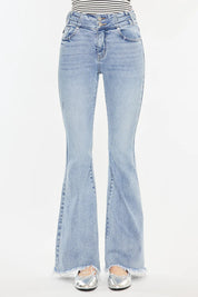 Jazmin High Rise Flare Jeans - Light Wash
