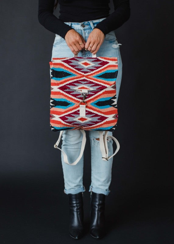 Woven Aztec Backpack