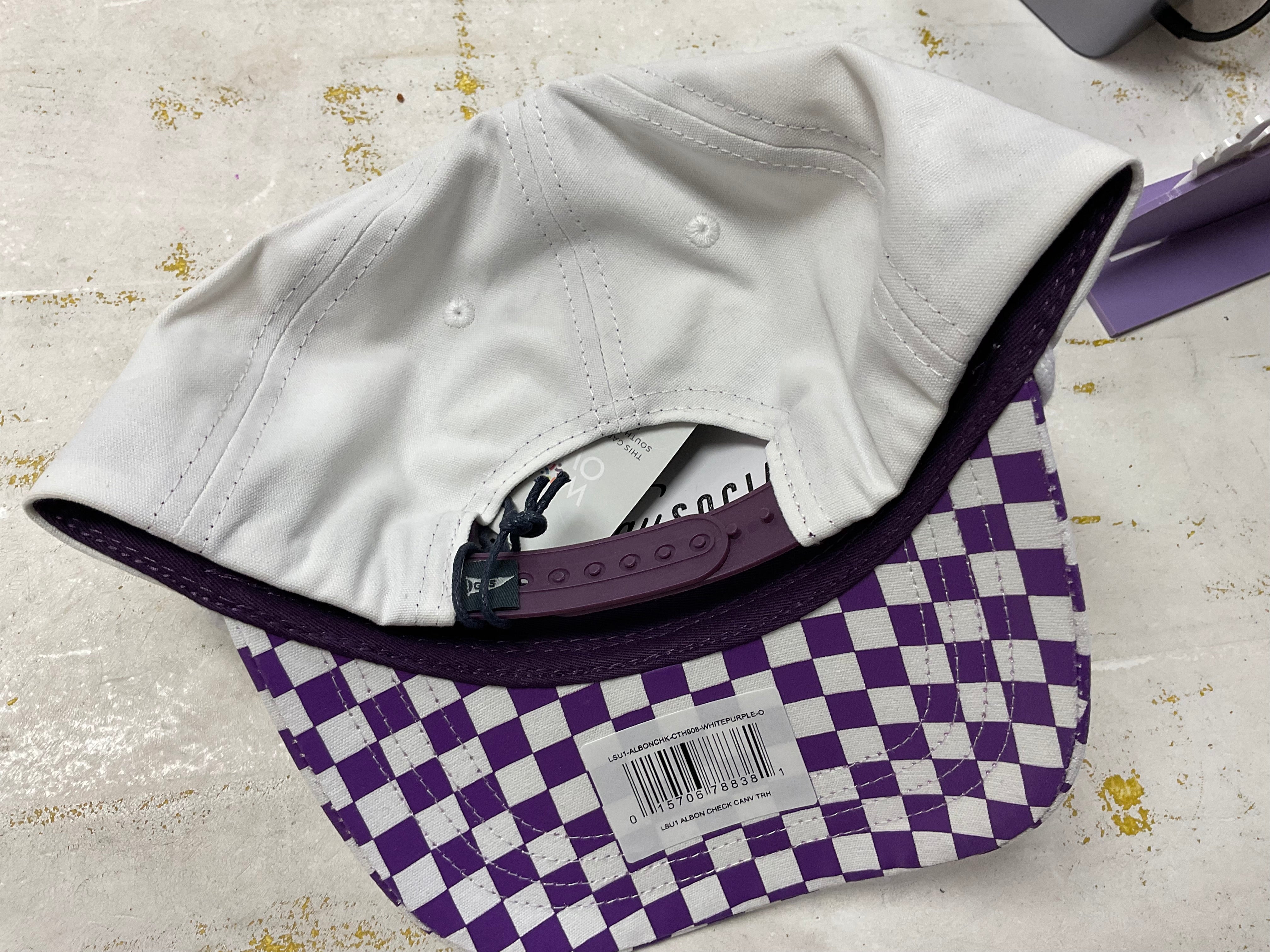 LSU ALBON CHECKERED HAT