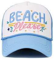 Beach Please Vintage Baseball Cap