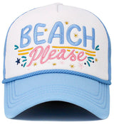 Beach Please Vintage Baseball Cap