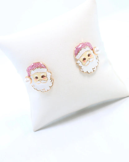 I Believe Santa Earring Pink