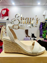 JULIA- Low Ankle Strap Wedge