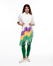 MG Stripe- Mardi Gras 3 Stripe Scarf