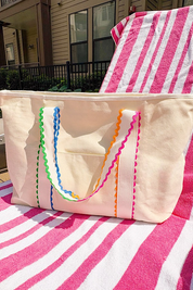 Spencer Rick Rack Trim Tote Bag