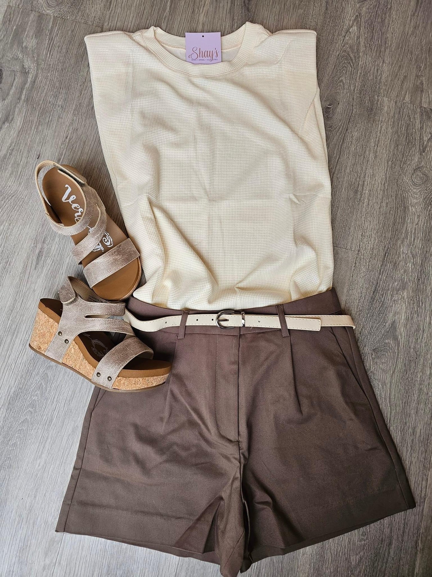 Down to Business Shorts - DARK MOCHA