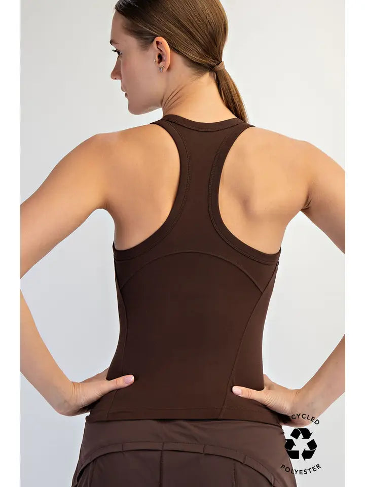 Butter Sleeveless Racer Back Tank Top