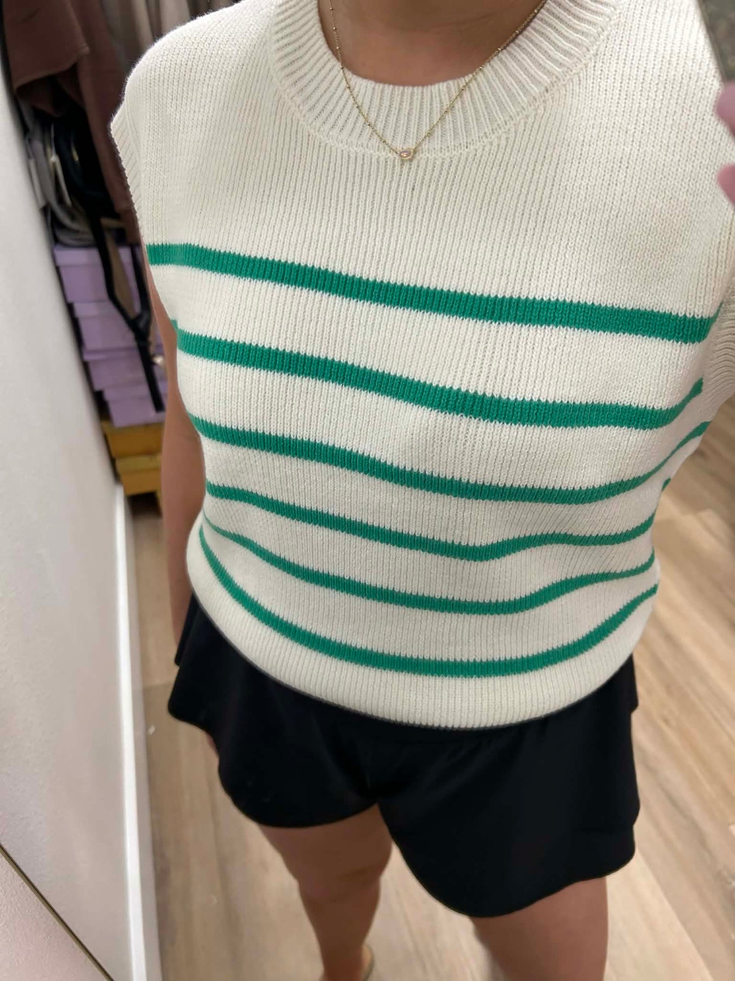Bliss- Striped Sweater Top