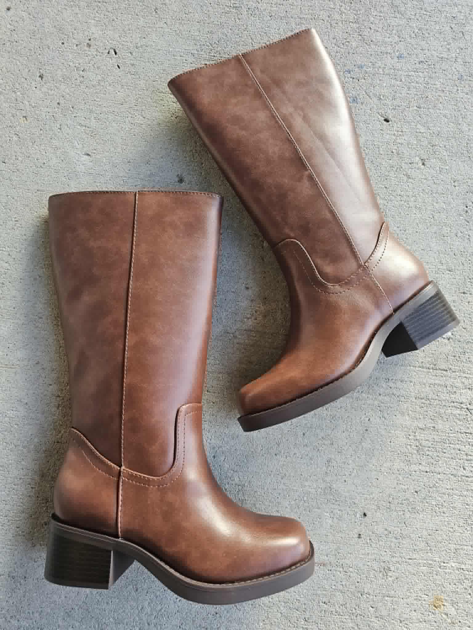 Belvin- Brown Slip in Boot