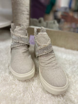 Very G Flora- Natural Distressed Rhinestone High Top- FINAL SALE