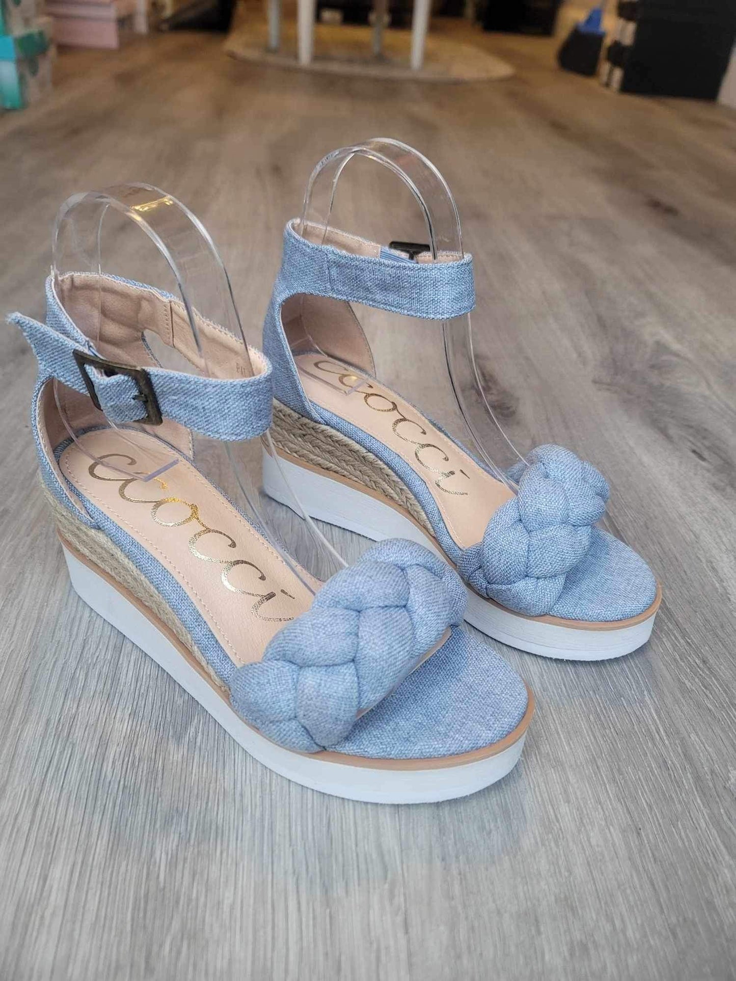 Paloma Wedge - DENIM