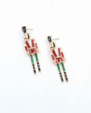 Naughty or Nice Nutcracker Earring Red