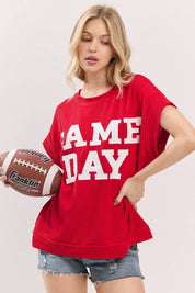 Game Day Ribbed Knit Top