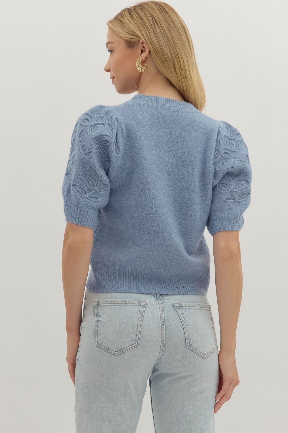Appliqué Sleeve Detail Top