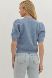Appliqué Sleeve Detail Top
