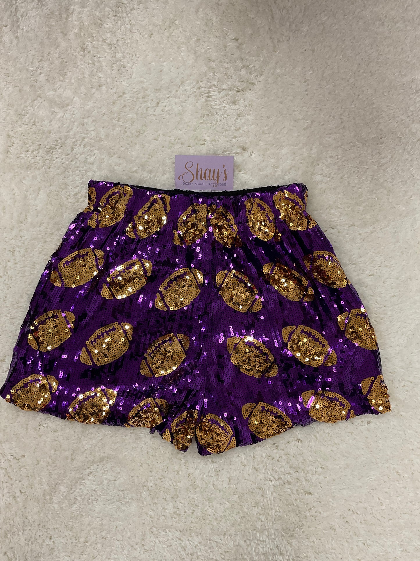 Sequin Football Shorts